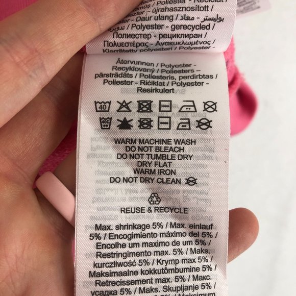 ONLY NWT Women's Size S Pink Lemonade Yellow Hearts O-Neck Cropped Sweatshirt - Picture 10 of 11